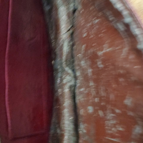 RARE Vintage Stuart Weitzman Leather Handbag Burgandy Floral Design - Picture 6 of 12